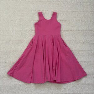 Remie Girl dark pink sleeveless dress, 2 side pockets